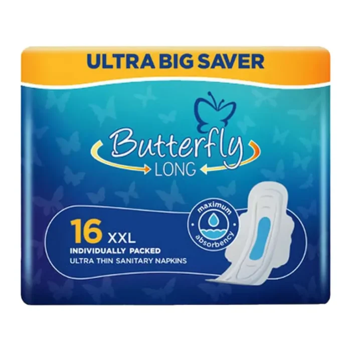 Butterfly Ultra Big Saver Sanitary Pads- Blue, XXL - Image 1