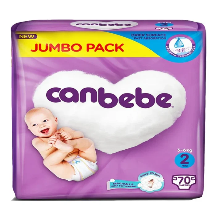 Canbebe Diapers Size 2, 70 Pcs - Image 1