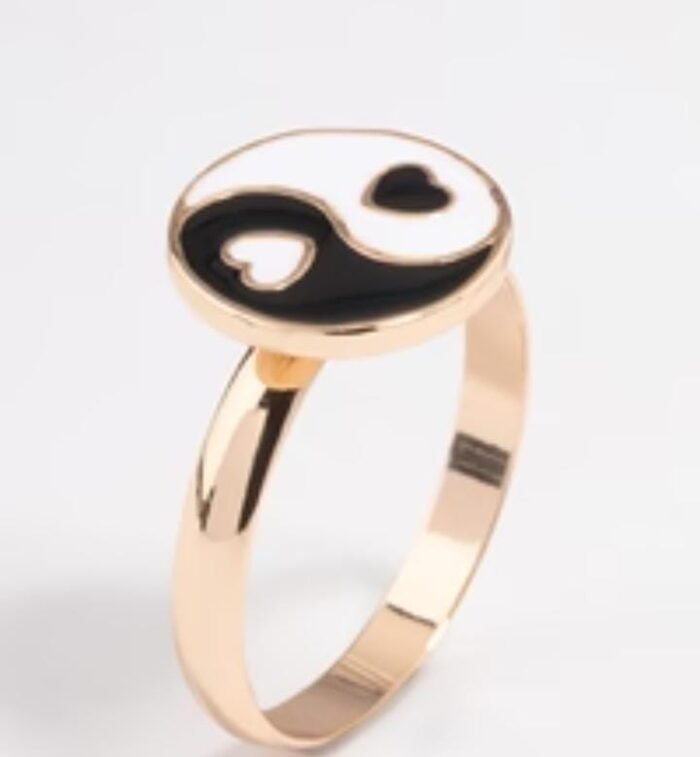 Gold Ying/Yang Ring (Random Design) - Image 1