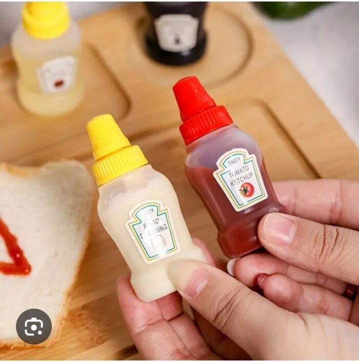 Mini Ketchup Bottles (2Pcs) perfect for lunch box - Image 1