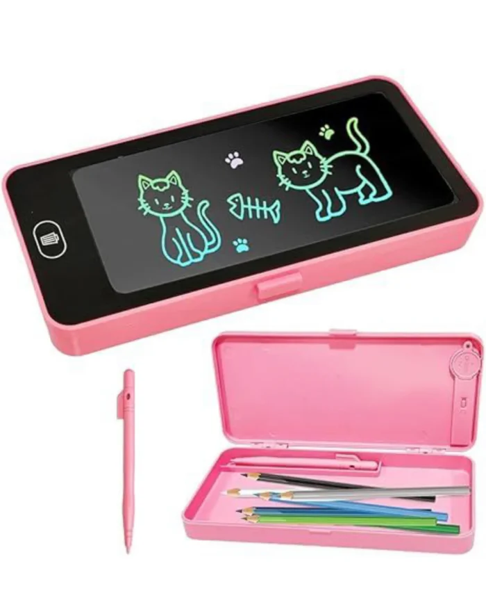 Kids Digital Writing Tablet Pencil Case, E-Note Pad, LCD Writing Board Pencil Box For Kids, Educational Toys For Kids - Image 1