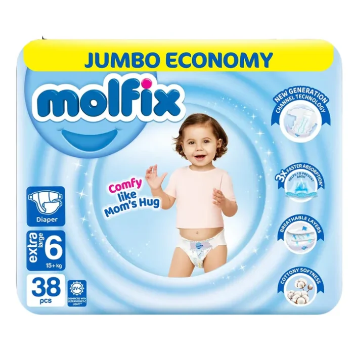 Molfix Jumbo Size 6, 38 Pcs - Image 1