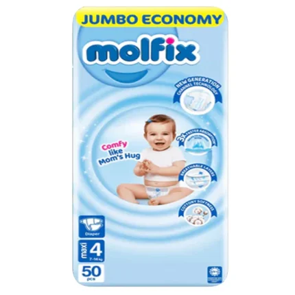 Molfix Jumbo Pack Size 4, 50 Pcs