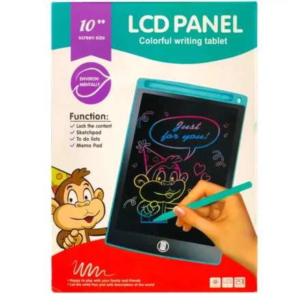 LCD Writing And Drawing Digital Tablet 10 inch size For Kids And Adults - Learning Doodle Board Activity Game Toy