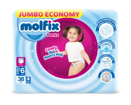 Molfix Pants Size 6, 38 Pcs