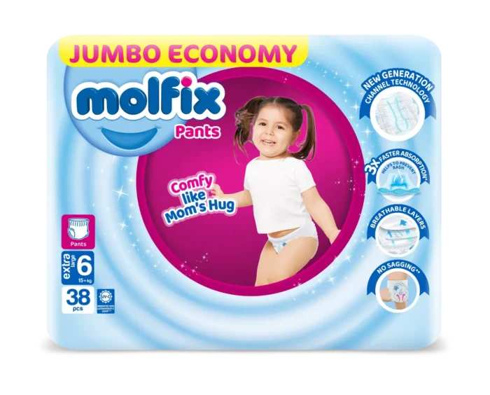 Molfix Pants Size 6, 38 Pcs - Image 1