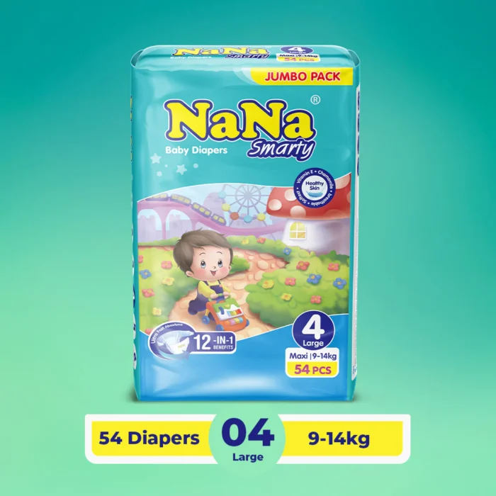 NaNa Smarty Diapers L-4 (Maxi) Jumbo Pack 54 Pcs - Image 1