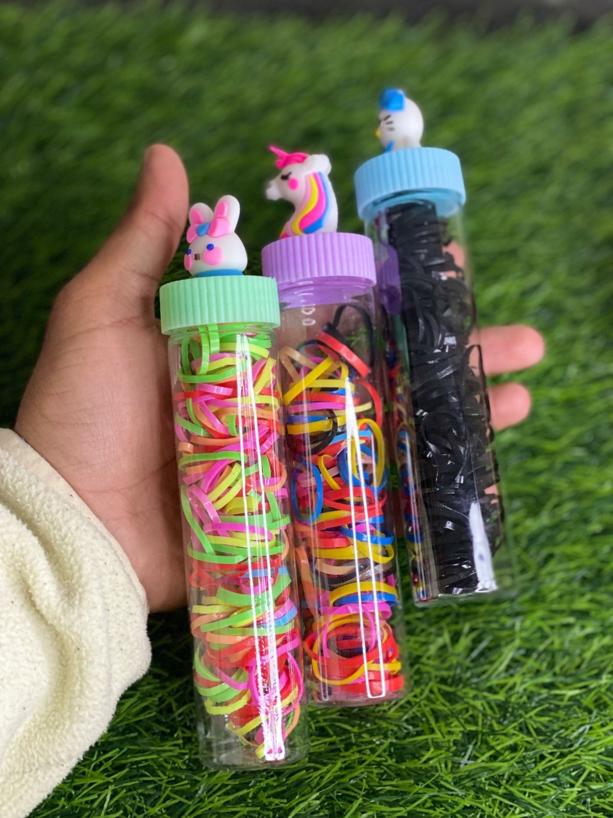 High quality plastic hair rubber bands