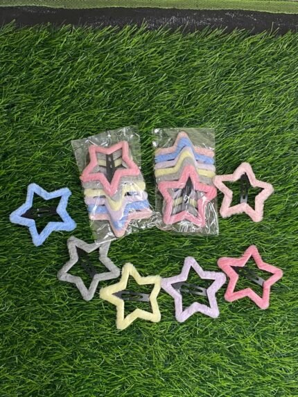 Big size furry star pins